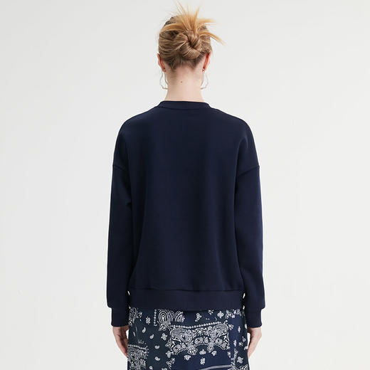 VIVIAN LIU D2447301初秋女装新款时尚圆领宽松长袖套头卫衣 商品图1