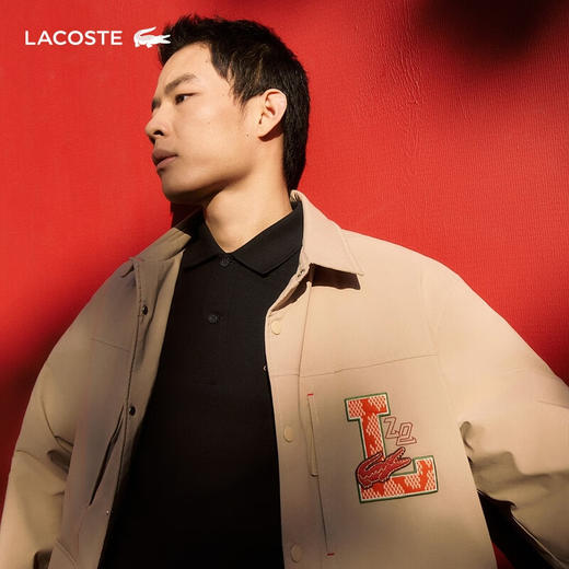 Lacoste福蛇新春系列男装新款潮流短款翻领棉服外套BH5342-98 商品图0