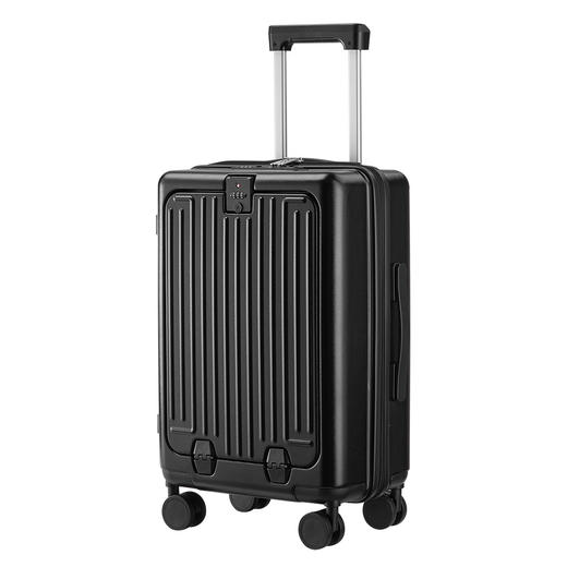 自然醒前开口行李箱女20寸小型登机箱新款宽拉杆多功能大容量24寸旅行箱YS6607 商品图14