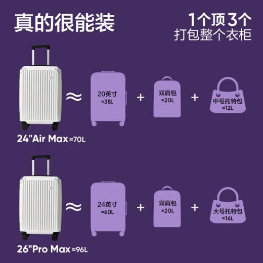 网易严选 24秋冬新品大容量轻便旅行拉杆箱魔方箱 商品图3