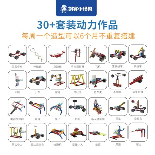 喵小米创客小怪兽编程玩具机械大师礼盒装 早教益智玩具 5岁+ 商品图4