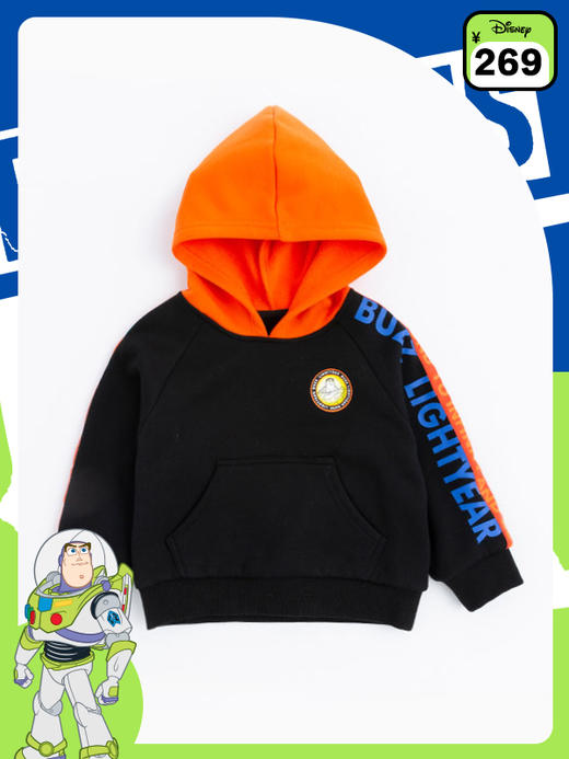 【线下同款】迪士尼玩具总动员男童卫衣秋冬连帽套头卫衣223DS0814 商品图6
