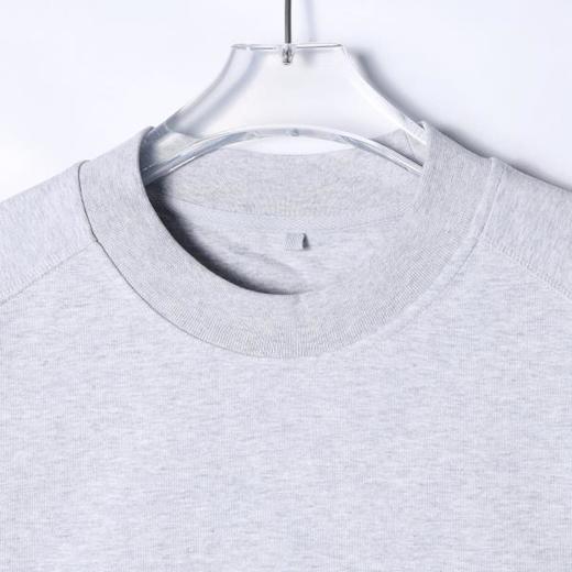 38713早春新款时尚个性韩版纯色压线圆领套头短袖上衣百搭情侣休闲T恤 商品图2