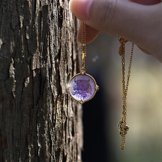 奇迹小奇紫水晶吊坠【灵珠系列现货】 商品图1