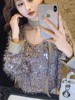 张心子【银河梦境】气质氛围感亮片丝带流苏上衣 U2412018 商品缩略图3