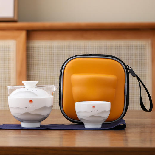 【一包收纳！方便简洁】旅行茶具套装整套户外便携式快客杯功夫茶具小套装公司礼品，便携设计 随身携带。ry 商品图7