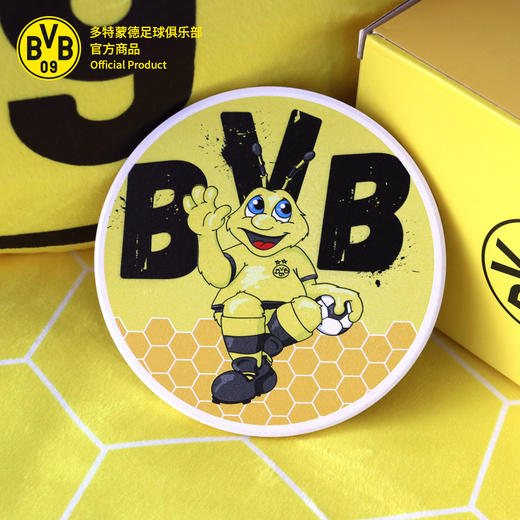 【官方正版】多特蒙德足球俱乐部｜BVB可爱蜜蜂EMMA杯垫 商品图2