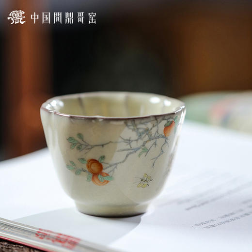 问鼎哥窑传世款旋花杯（猫蝶相戏） 商品图1