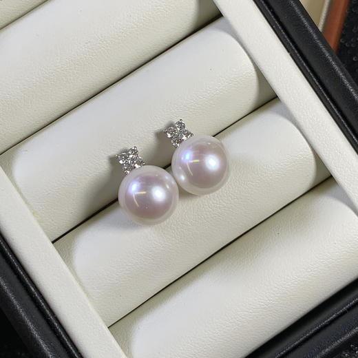 18K金爱迪生珍珠耳饰 吊坠套装 JD 商品图2