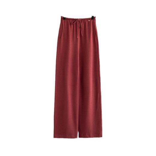 【高货wl】全新升级【铂金会员211/天猫279/差价68】(12238) 洛诗琳天丝羊毛高腰阔腿裤女秋冬款宽松显瘦保暖直筒休闲裤 商品图4