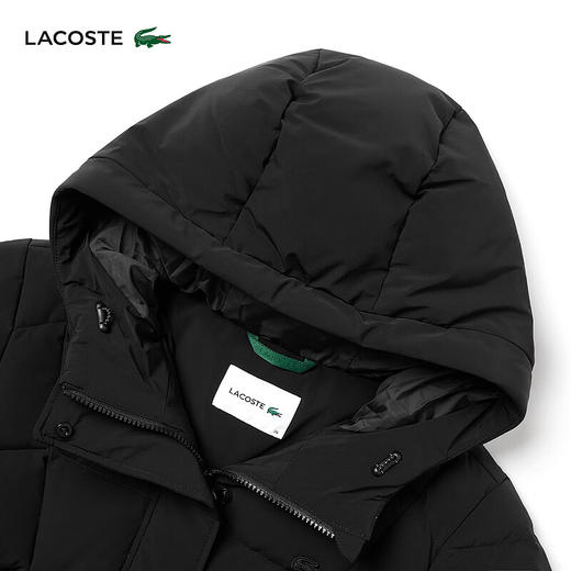 Lacoste法国鳄鱼女装新款时尚休闲纯色鹅绒羽绒服外套BF0707-98 商品图4