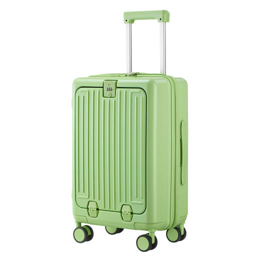 自然醒前开口行李箱女20寸小型登机箱新款宽拉杆多功能大容量24寸旅行箱YS6607 商品图10