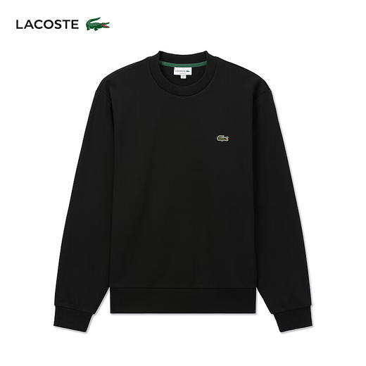 Lacoste法国鳄鱼男装新款纯色圆领休闲百搭舒适套头卫衣SH1645-98 商品图1