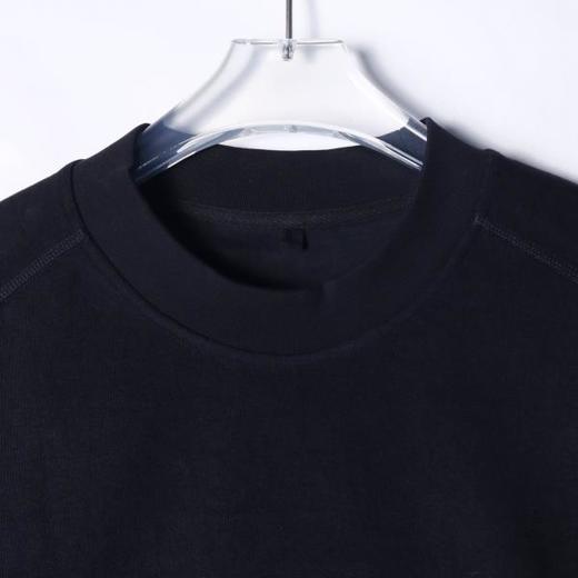 38713早春新款时尚个性韩版纯色压线圆领套头短袖上衣百搭情侣休闲T恤 商品图3