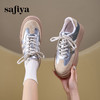 Safiya/索菲娅2025春蕾丝边芭蕾风拼色复古透气百搭厚底德训鞋 SFD1112025 商品缩略图0