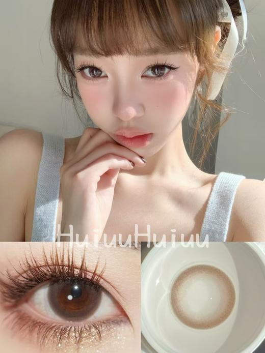 【半年抛中直径】Lulualice-乳粉棕-14.3mm【半年抛 0-1000度 有525/575】 商品图0