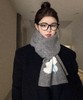 【YW】无忧购韩版学院风百搭蝴蝶结卡通兔子可爱软糯针织围巾WJ107（截单后7天发货) 商品缩略图7