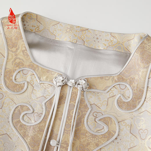 SAINTJOY/上久楷 女式宋锦外套 中式上衣 中国风 复古 如意葫芦龟背龙纹 CY1024207007 商品图2