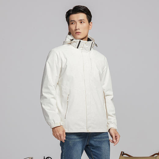 【酷然】冲锋衣女 冬季加绒加厚羊羔绒 内胆可双面穿 户外三合一可拆卸防水防风 商品图2