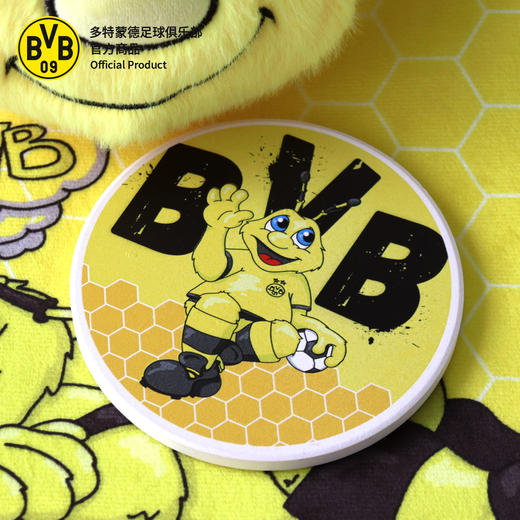 【官方正版】多特蒙德足球俱乐部｜BVB可爱蜜蜂EMMA杯垫 商品图3