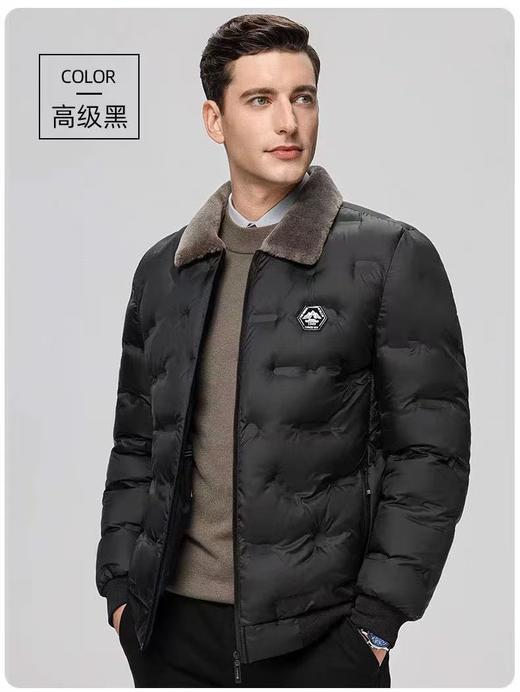 工厂清仓正品Ad男士毛领棉服 商品图4