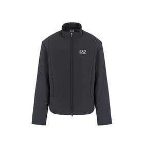 EMPORIO ARMANI EA7 阿玛尼 男士字母徽标印花棉服 黑色 6DPB42 PNFWZ 1200