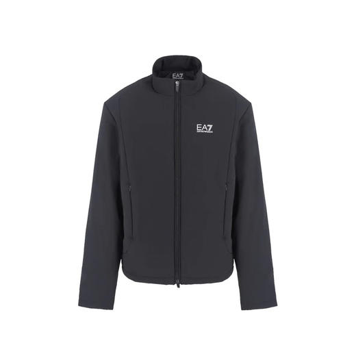 EMPORIO ARMANI EA7 阿玛尼 男士字母徽标印花棉服 黑色 6DPB42 PNFWZ 1200 商品图0