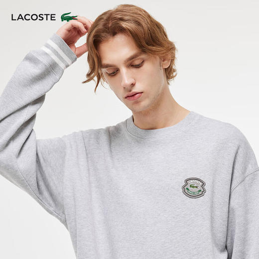 Lacoste法国鳄鱼男装新款宽松休闲圆领卫衣SH0686-98 商品图1