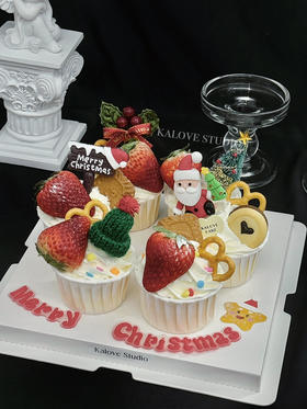 圣诞纸杯蛋糕（6个装）