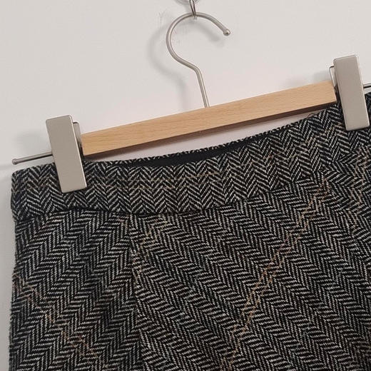 VIVIAN LIU TD2457402秋女装新款时尚A字大裙摆格子长款半裙 商品图2