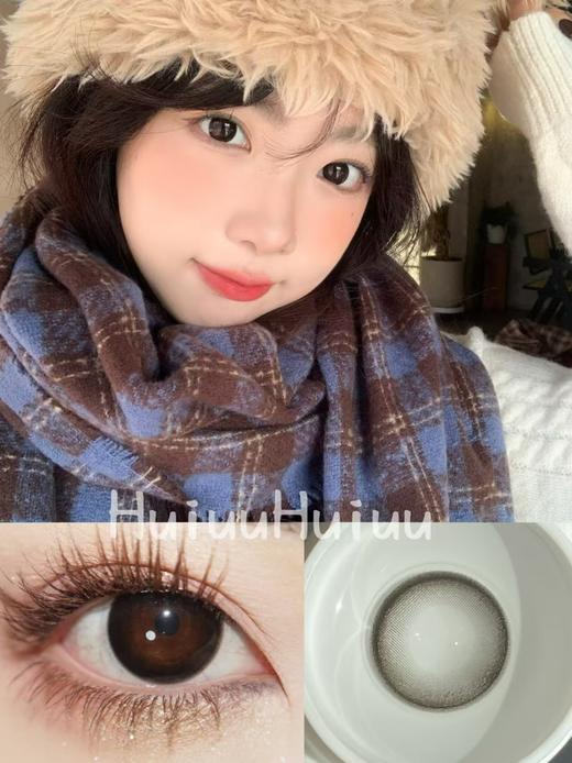 【日抛中直径】Lulualice-亮黑黑-14.2mm【日抛 0-1000度 有525/575】 商品图0