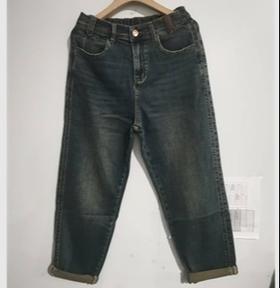 Z1一粒扣休闲百搭牛仔哈伦裤40825 秋季 212763091001