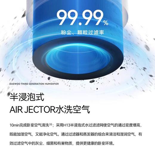 4楼Eubelle欧蓓 DAEWOO大宇无雾加湿器J20【WIFE杀菌款】卧室 吊牌价：599元 活动价：399元 商品图2