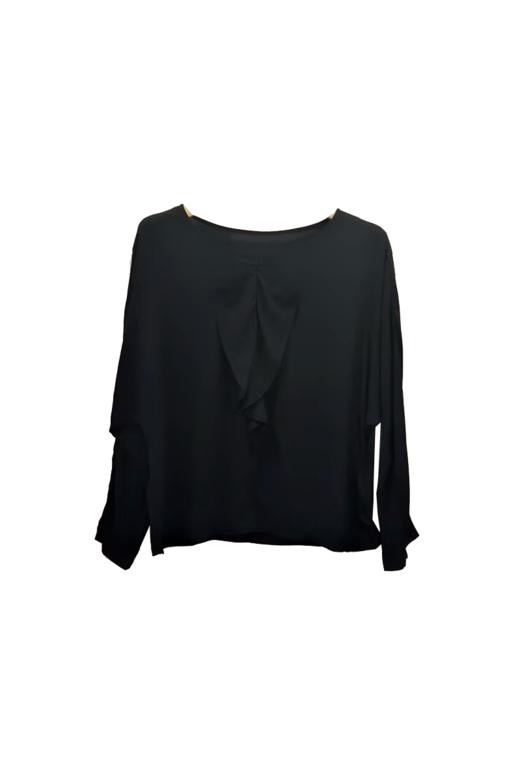 VIVIAN LIU薇薇安刘R2443003初秋女装新款时尚木耳花边长袖上衣 商品图5