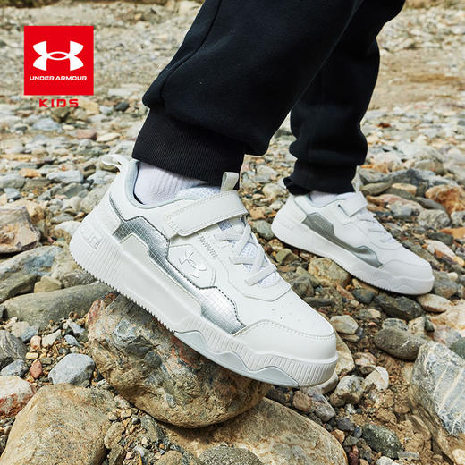 【困妈专属-品牌直发】Under Armour安德玛 男女童板鞋2024秋冬新款2441310 超低折扣 商品图0