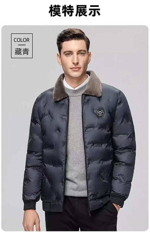 工厂清仓正品Ad男士毛领棉服 商品图3
