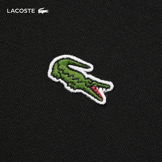 Lacoste法国鳄鱼男装新款纯色圆领休闲百搭舒适套头卫衣SH1645-98 商品图4