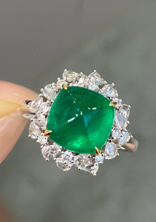 4.2ct糖塔祖母绿戒指 商品图1