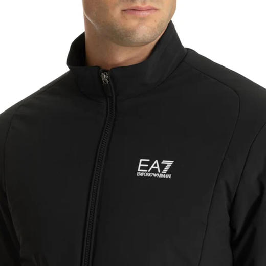 EMPORIO ARMANI EA7 阿玛尼 男士字母徽标印花棉服 黑色 6DPB42 PNFWZ 1200 商品图3