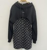 Z1套头卫衣拼满印吊带连衣裙套装40810（黑） 秋季 243110160321 商品缩略图0