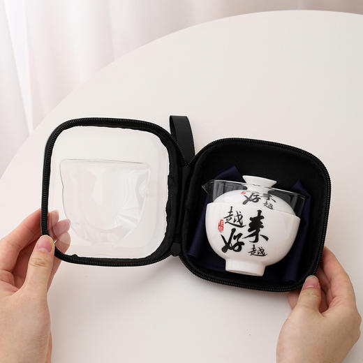 【一包收纳！方便简洁】旅行茶具套装整套户外便携式快客杯功夫茶具小套装公司礼品，便携设计 随身携带。ry 商品图3
