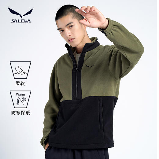 SALEWA|男式套头抓绒衣 SWACJ910140 商品图4