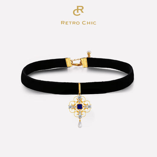 【钟欣潼（阿娇）同款】Dream梦系列 ｜兰梦复古蕾丝颈链 商品图0