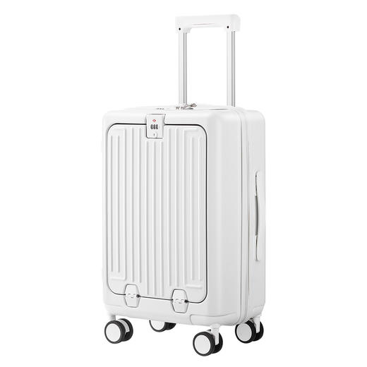 自然醒前开口行李箱女20寸小型登机箱新款宽拉杆多功能大容量24寸旅行箱YS6607 商品图9