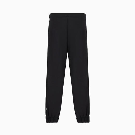 EMPORIO ARMANI EA7 阿玛尼 男士徽标贴片弹力莫代尔混纺休闲运动裤 黑色 6DUP02 PJZKZ 1200 商品图1