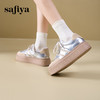 Safiya/索菲娅2025春蕾丝边芭蕾风拼色复古透气百搭厚底德训鞋 SFD1112025 商品缩略图2