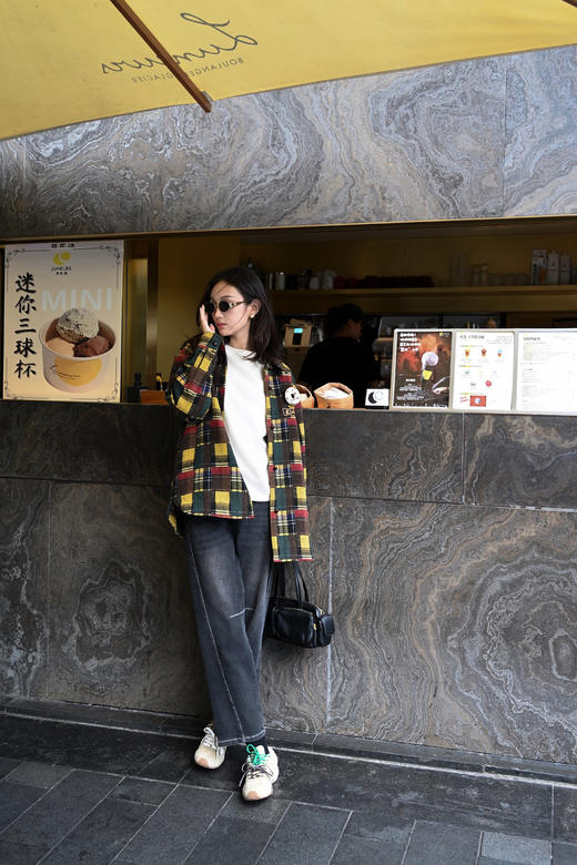 顺丰包邮洛诗琳40338高级定制毛呢提花料重工毛织彩格子廓形夹克（男女同款）523 商品图9