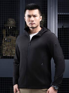 龙牙隐之云松轻量连帽开衫抓绒衣通勤休闲舒适抓绒