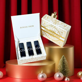 CHRISTIAN DIOR克里丝汀迪奥烈艳蓝金迷你唇膏礼盒（3支装）2025焕新口红礼盒