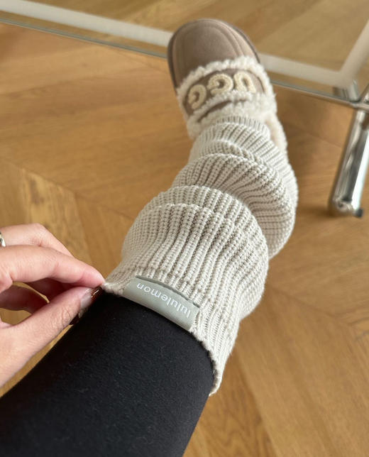 原单lulu羊毛针织保暖袜套122502 商品图8